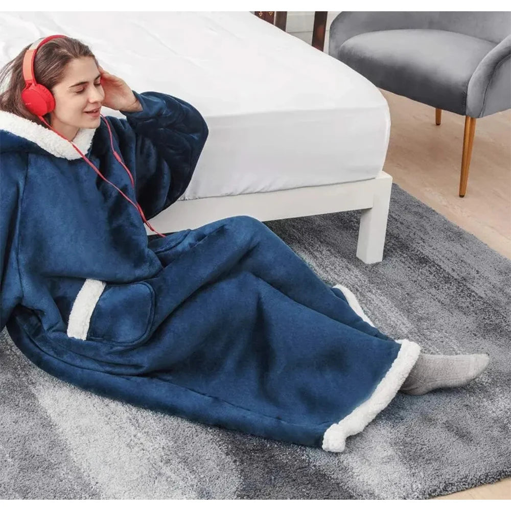 Sweatshirt Blanket with Hoodies