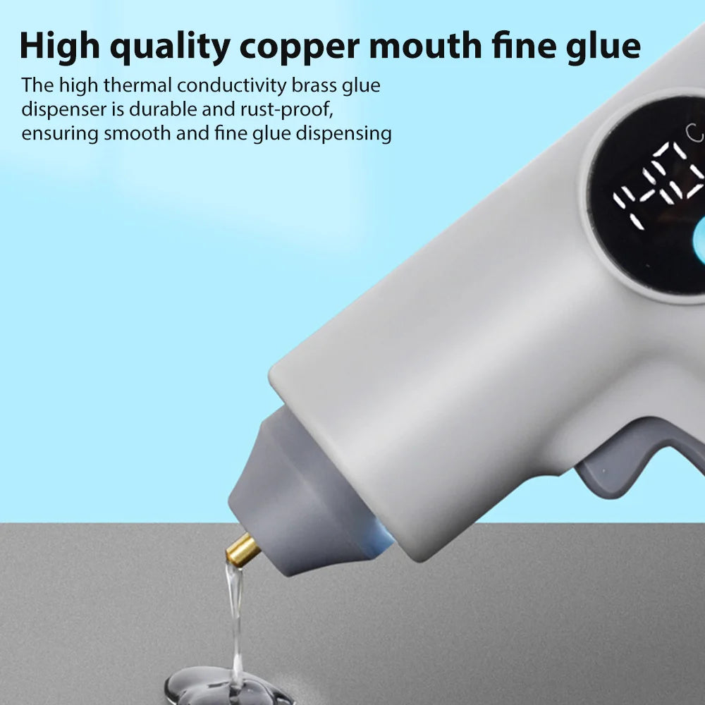 Cordless Hot Glue Gun With LED