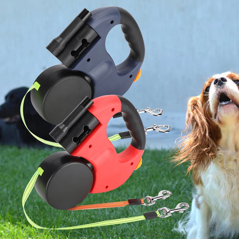 Dual Retractable Dog Leash