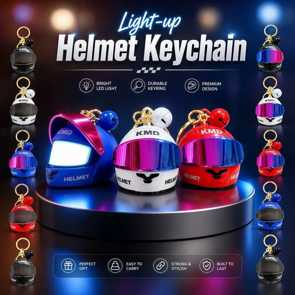 Cool Light-up Helmet Keychain