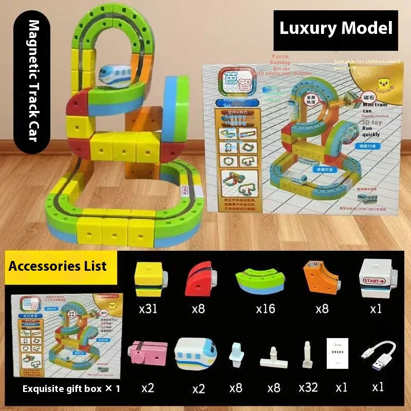 Anti-Gravity Magnetic Track Train Set