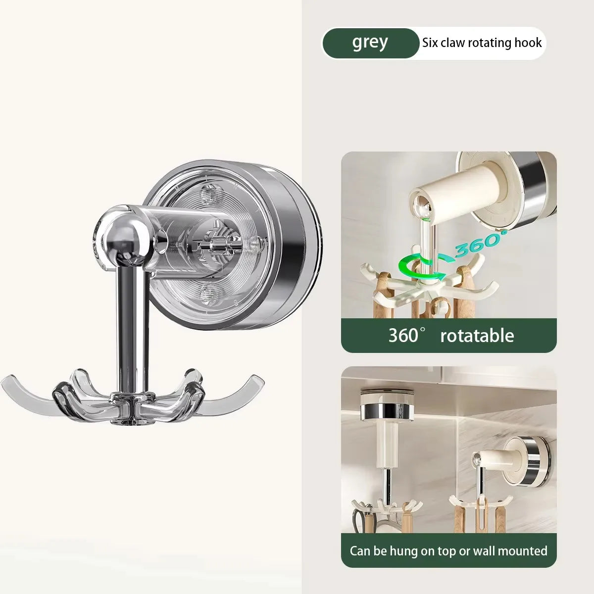 Rotating Vacuum Suction Hook