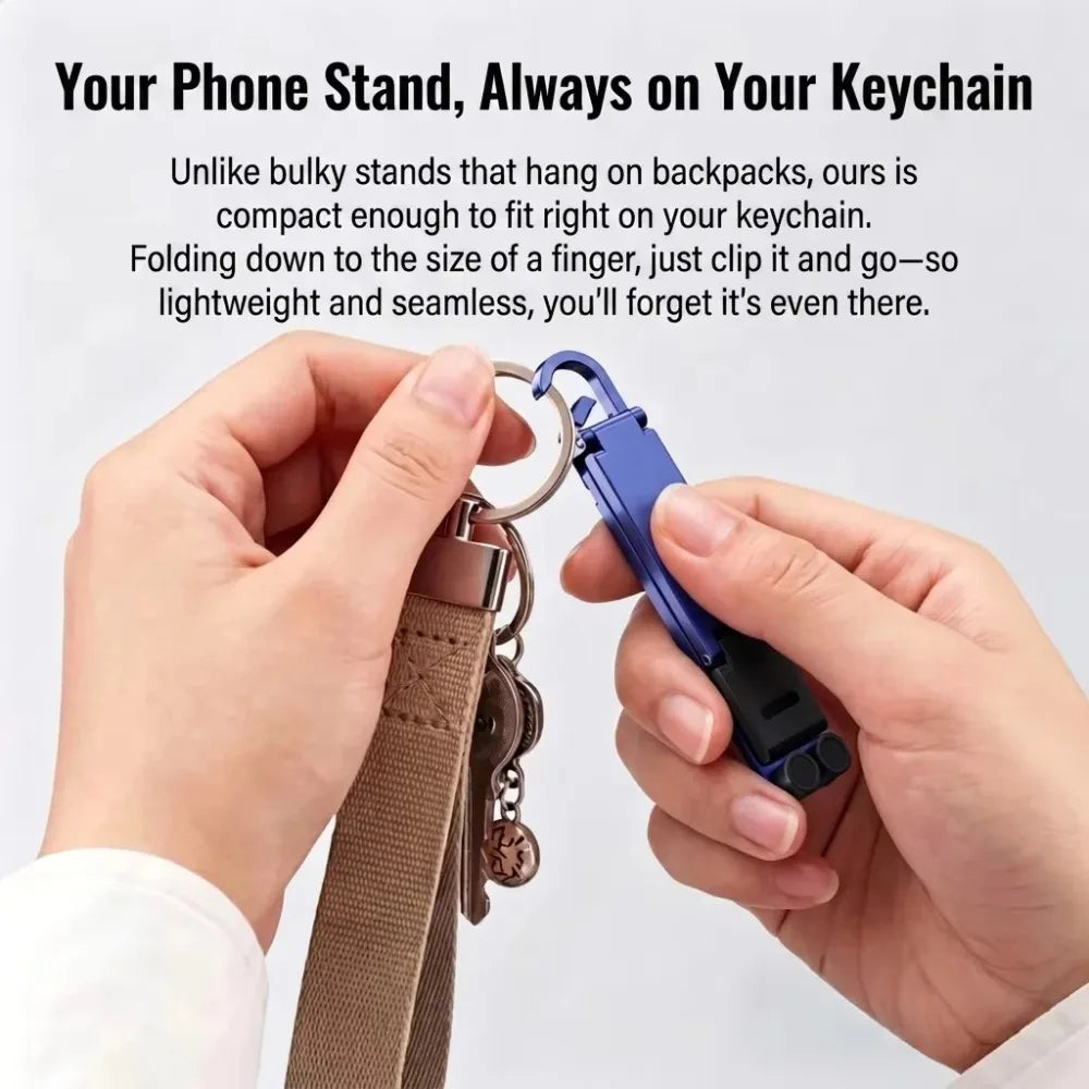 Mini Foldable Keychain Mobile Stand