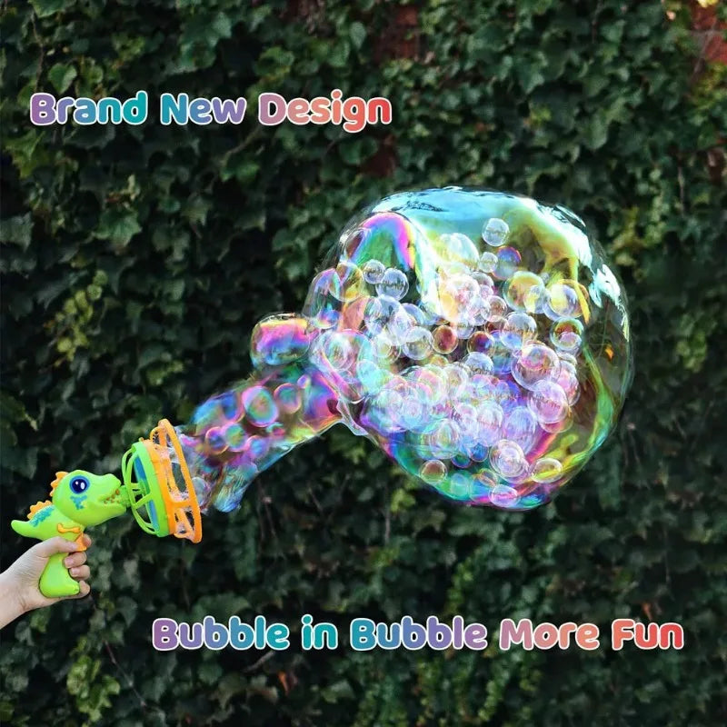 Dinosaur Bubble Gun Machine Toy