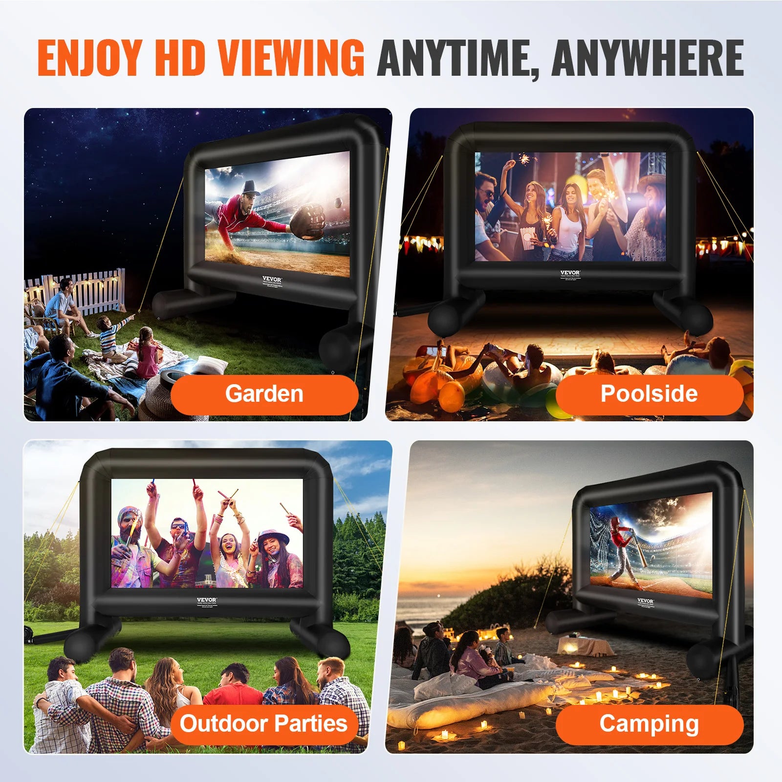 Outdoor Cinema Projector and Screen