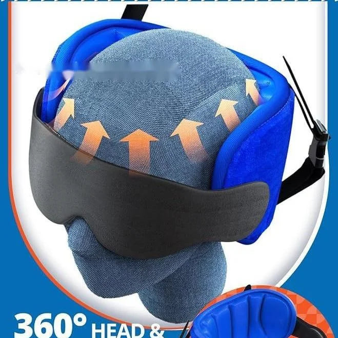 2 in 1 Comfort Headrest Blackout Eye Mask