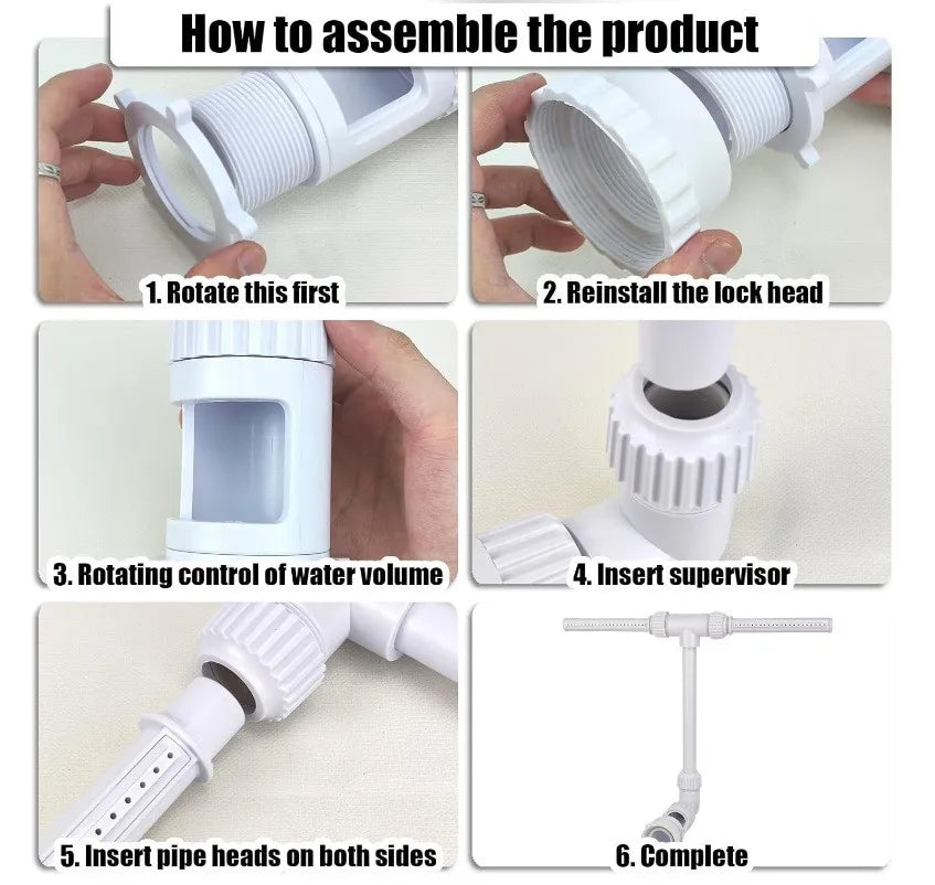 Dual Fountain Pool Water Sprinkler