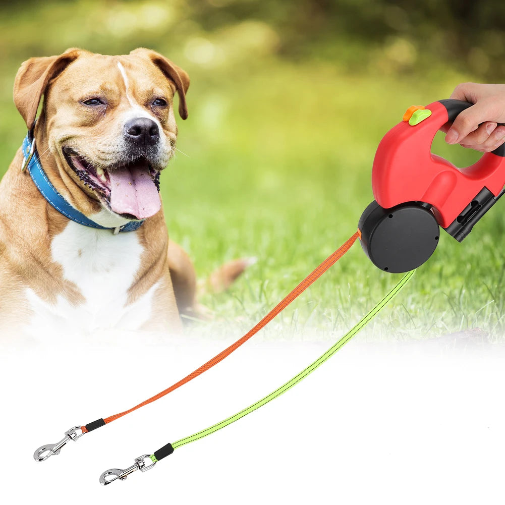 Dual Retractable Dog Leash