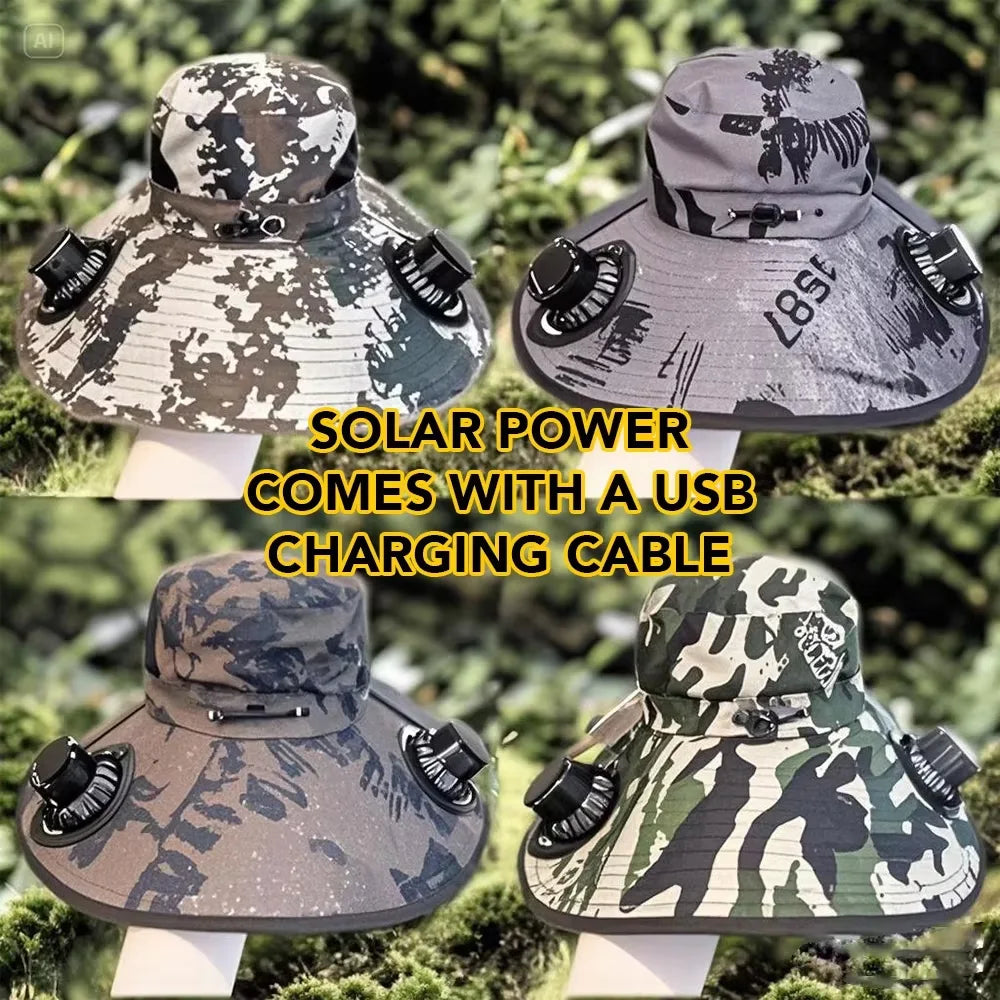 Solar Fan Bucket Hat