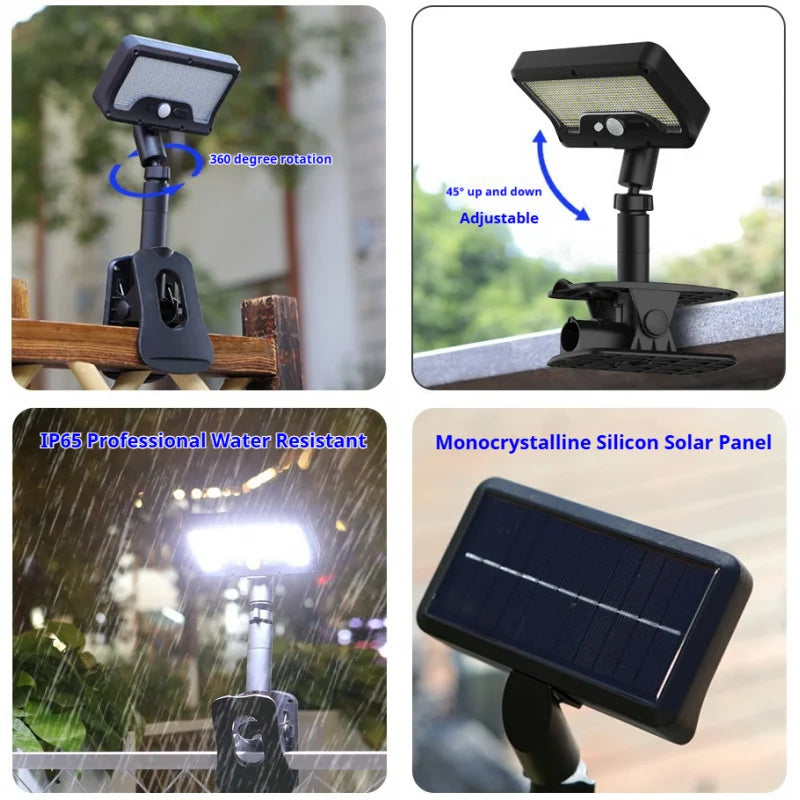Solar Powered Clip-on Light