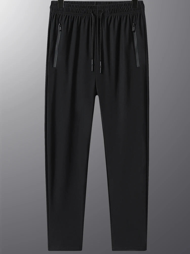 High Elastic Ice Silk Casual Pants