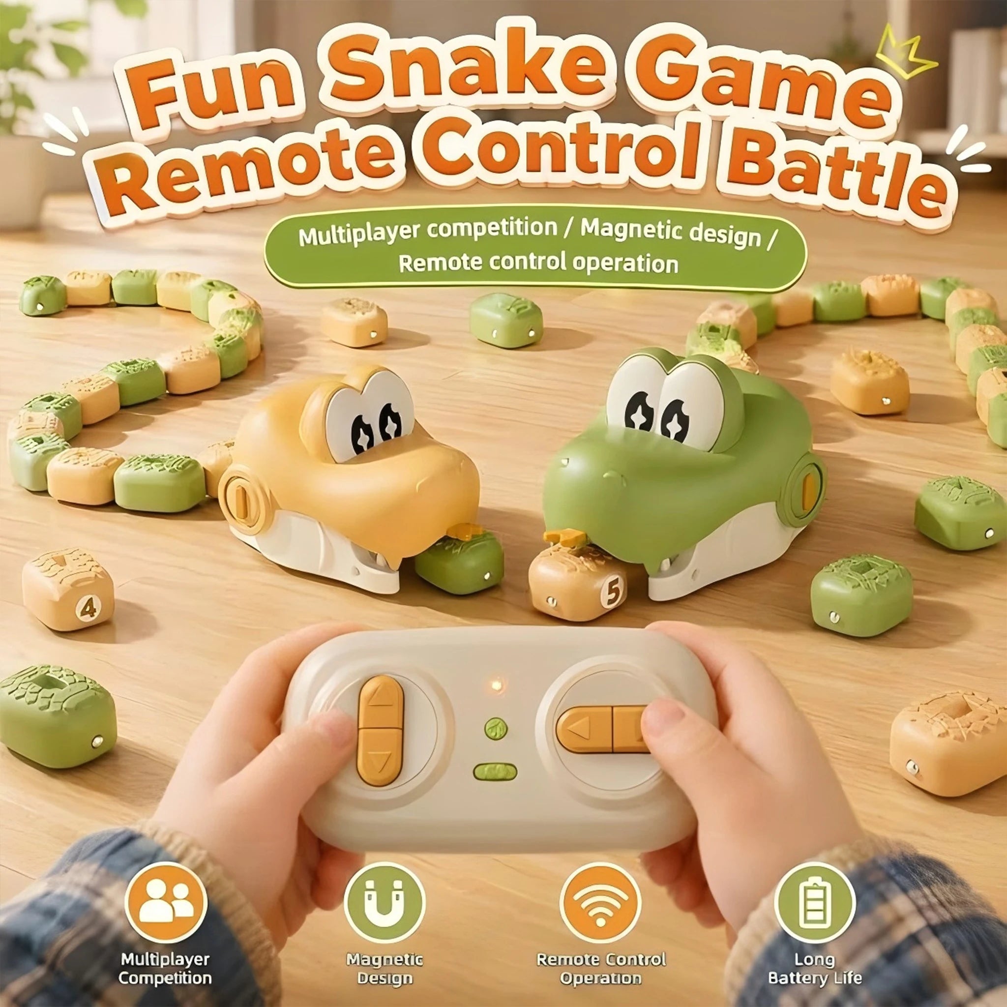 RC Hungry Snake Battle Game Toy