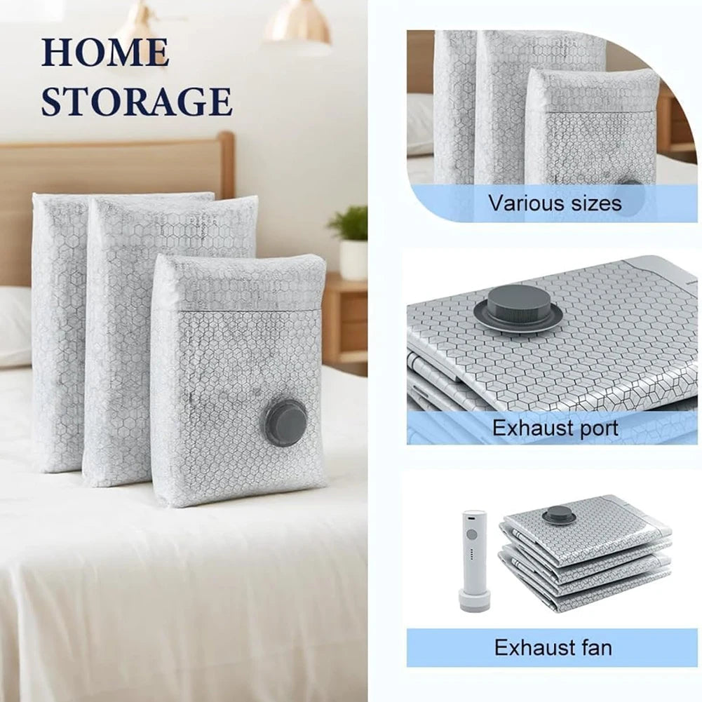 Multi-Storage Portable Vacuum Compression Bags