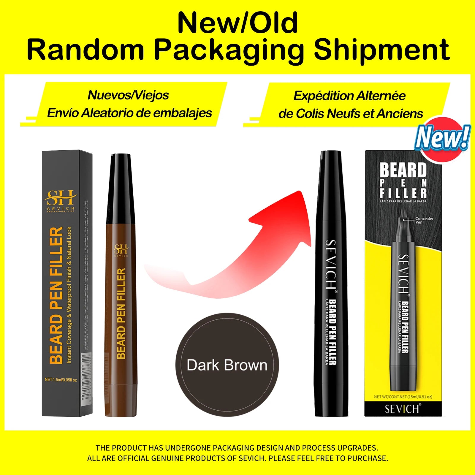 Waterproof Beard  Filler Pen