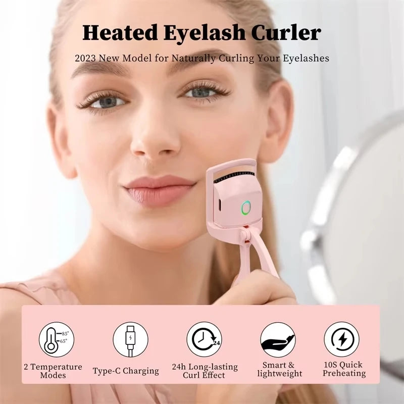 Rechargeable Eyelash Curler with LCD Display