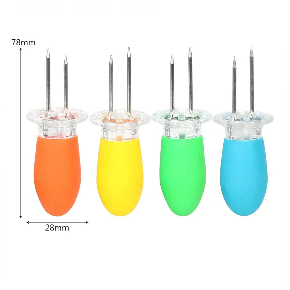 Stainless Steel Pin Corn Holders