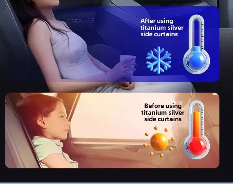 Universal Magnetic Car Window UV Shades