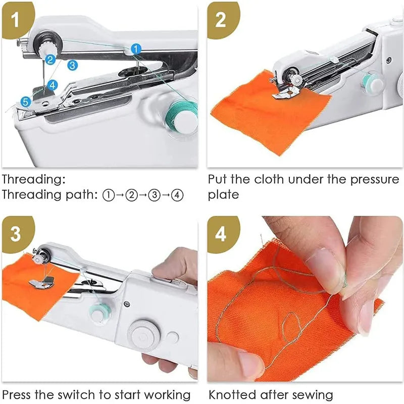 Hand-Held Portable Sewing Machine