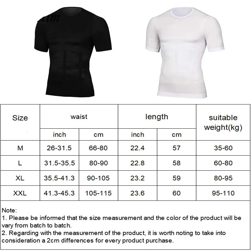 Men's Body Shaper Slimming T-Shirt