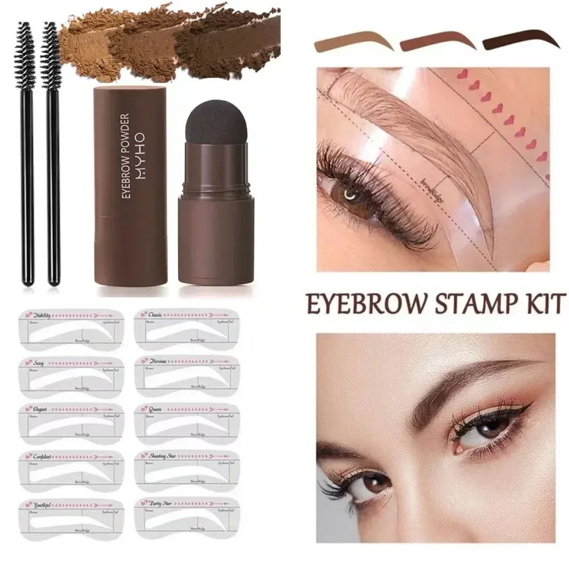 Professional Eyebrow Stencil Kit