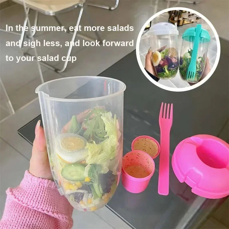 Portable Salad Cup with Fork