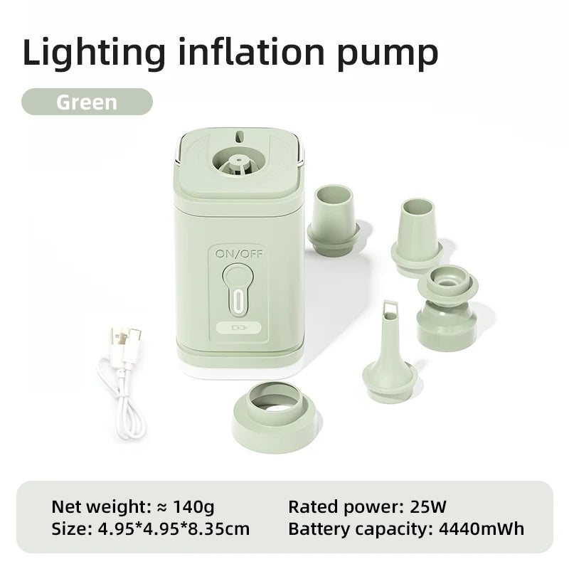 3 in 1 Electric Mini Wireless Air Compressor