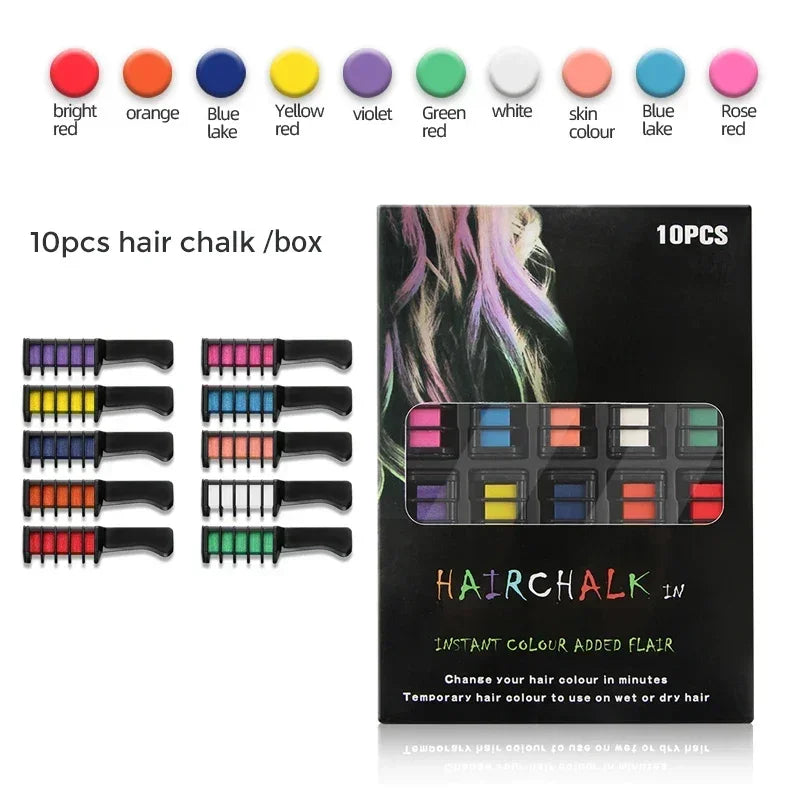 Instant Hairs Color Comb - 10Pcs