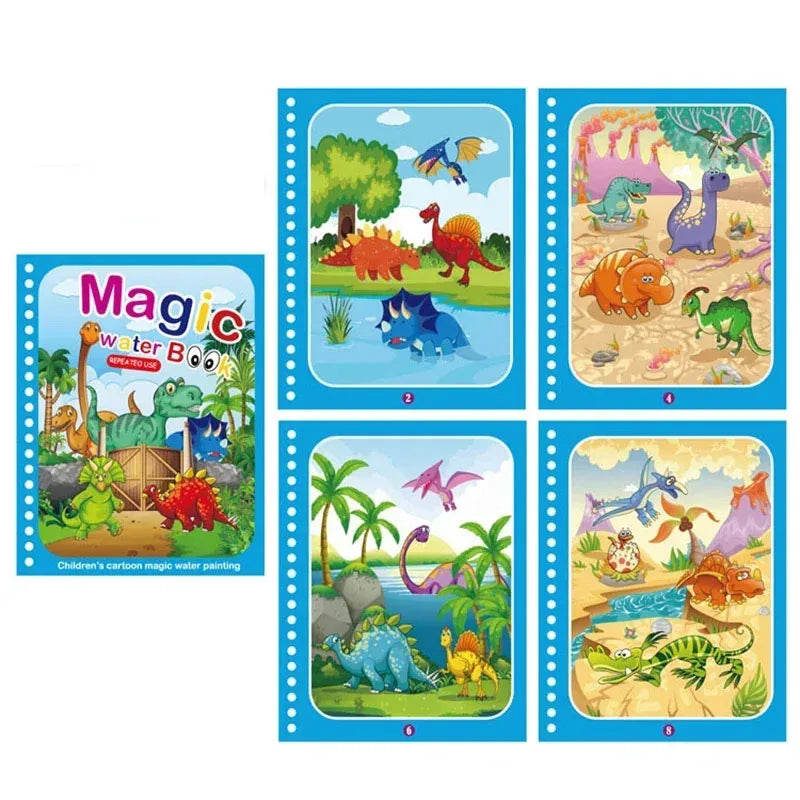 Kids Reusable Water coloring Book