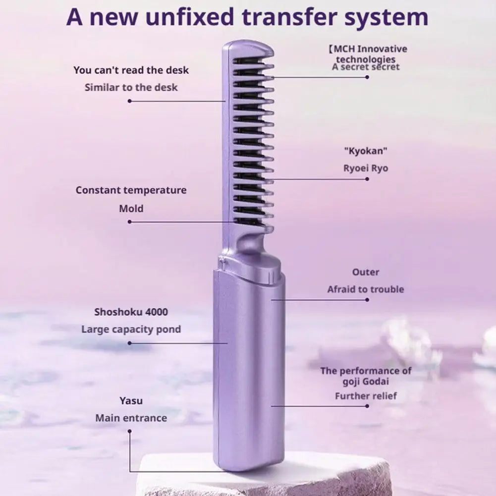 Mini Wireless Hair Straightener