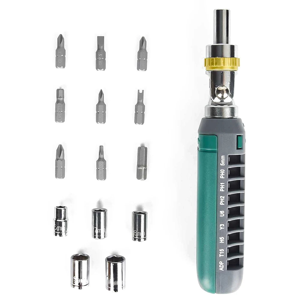 14 In 1 Multi-Angle Ratchet Screwdriver