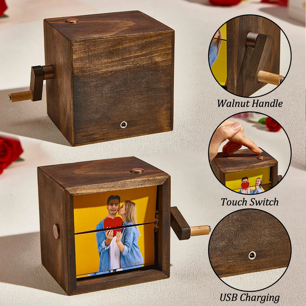 Hand-Cranked Photo Flipbook Box