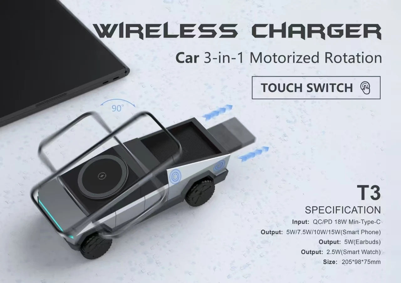 3 in 1 Wireless Charging Station