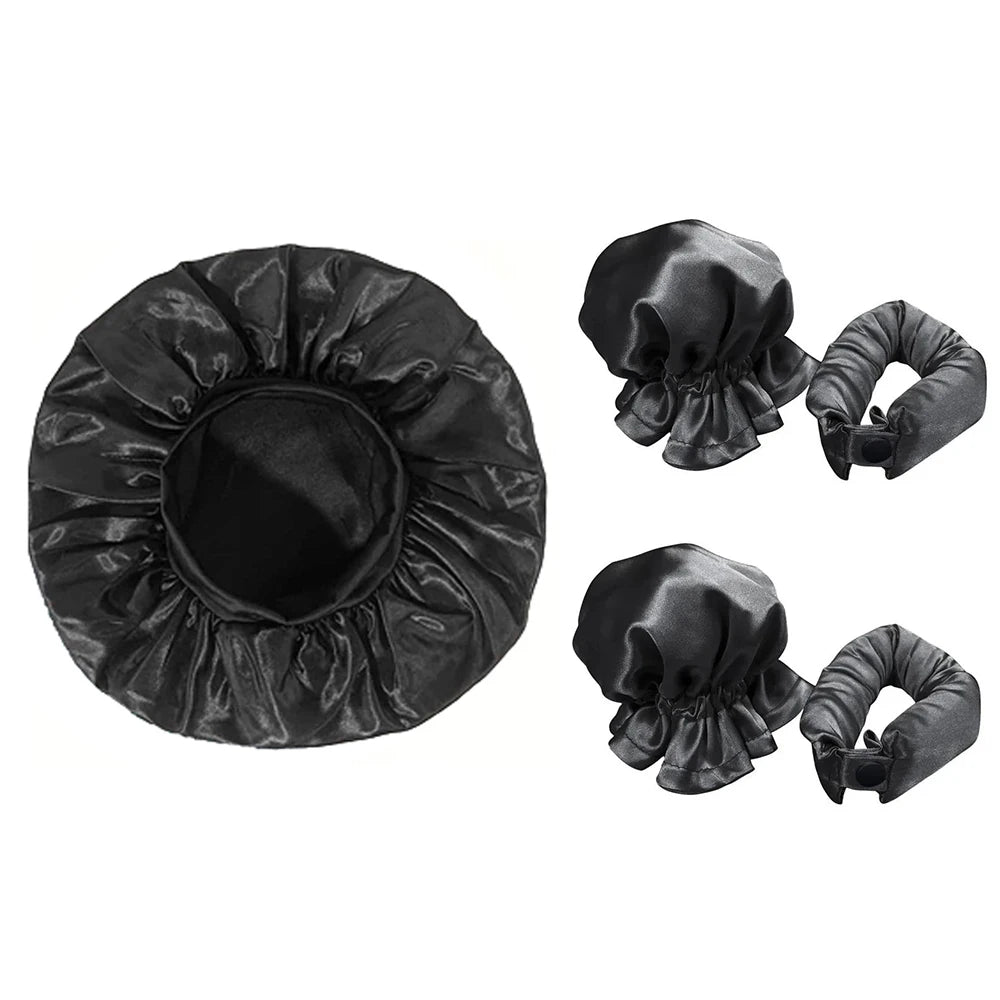Heatless Hair Curler & Sleep Cap Set