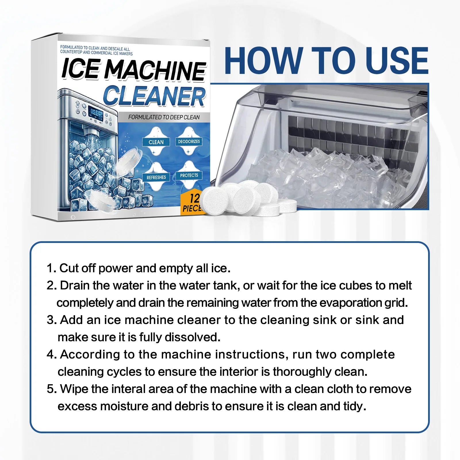 Ice Machine Cleaning Tablets