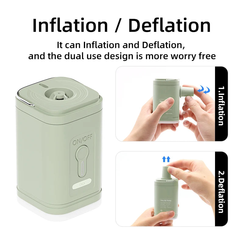 3 in 1 Electric Mini Wireless Air Compressor