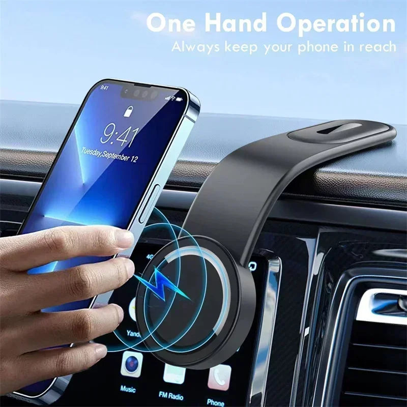 Magnetic Bendable Phone Holder with Wireless Charging