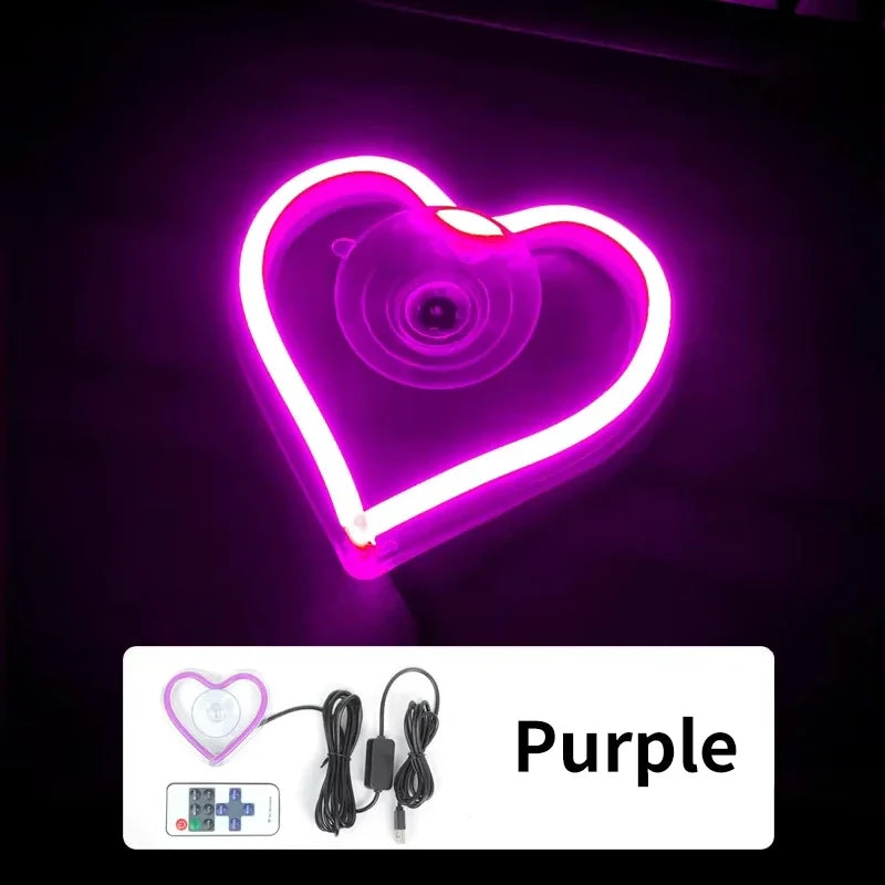 Glow Heart RC Neon Light