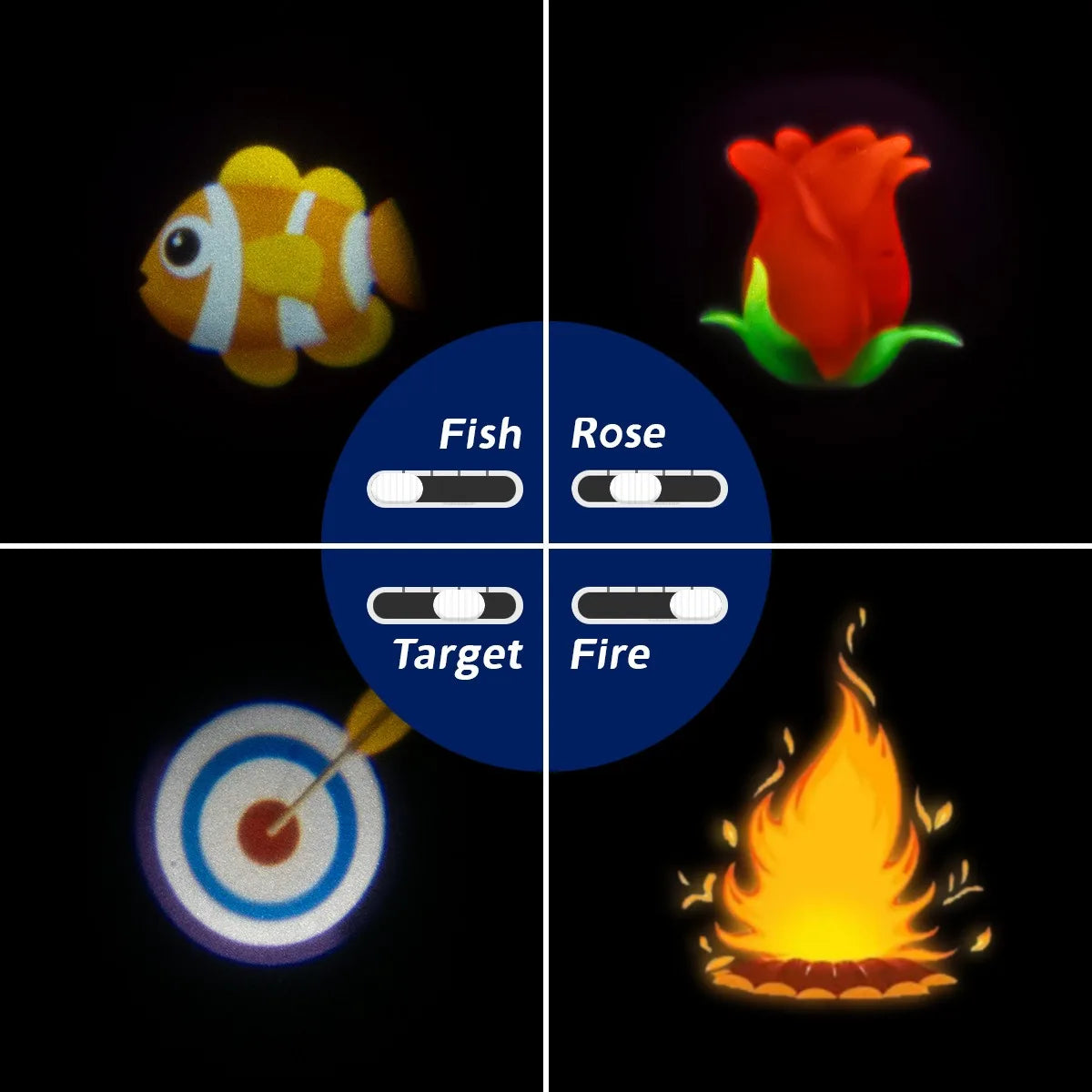 Backlit Toilet LED Sensor Projector