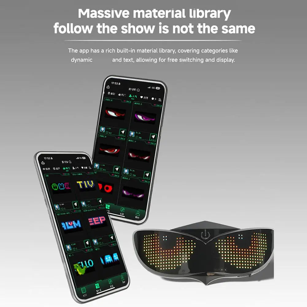 Motorcycle LED Helmet Display