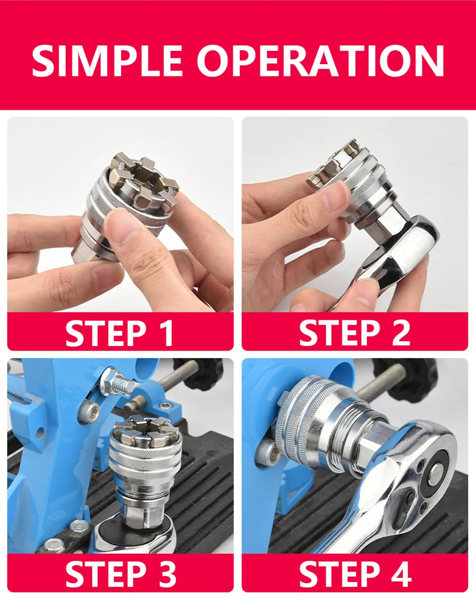 Universal Ratchet Wrench Head Repair Tool