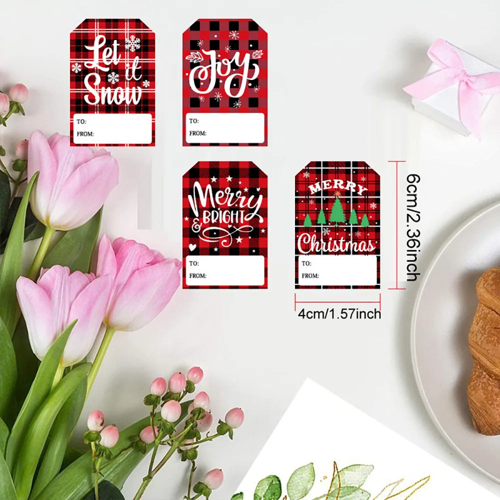 100Pcs Christmas Gifting Labels