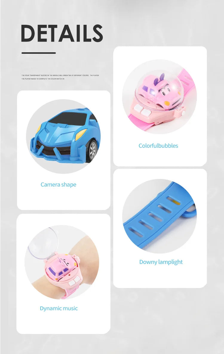Mini RC Car Watch Toy