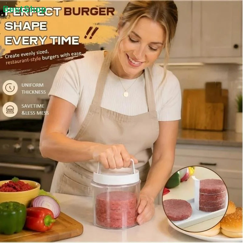 Burger Patty Press with Storage Container