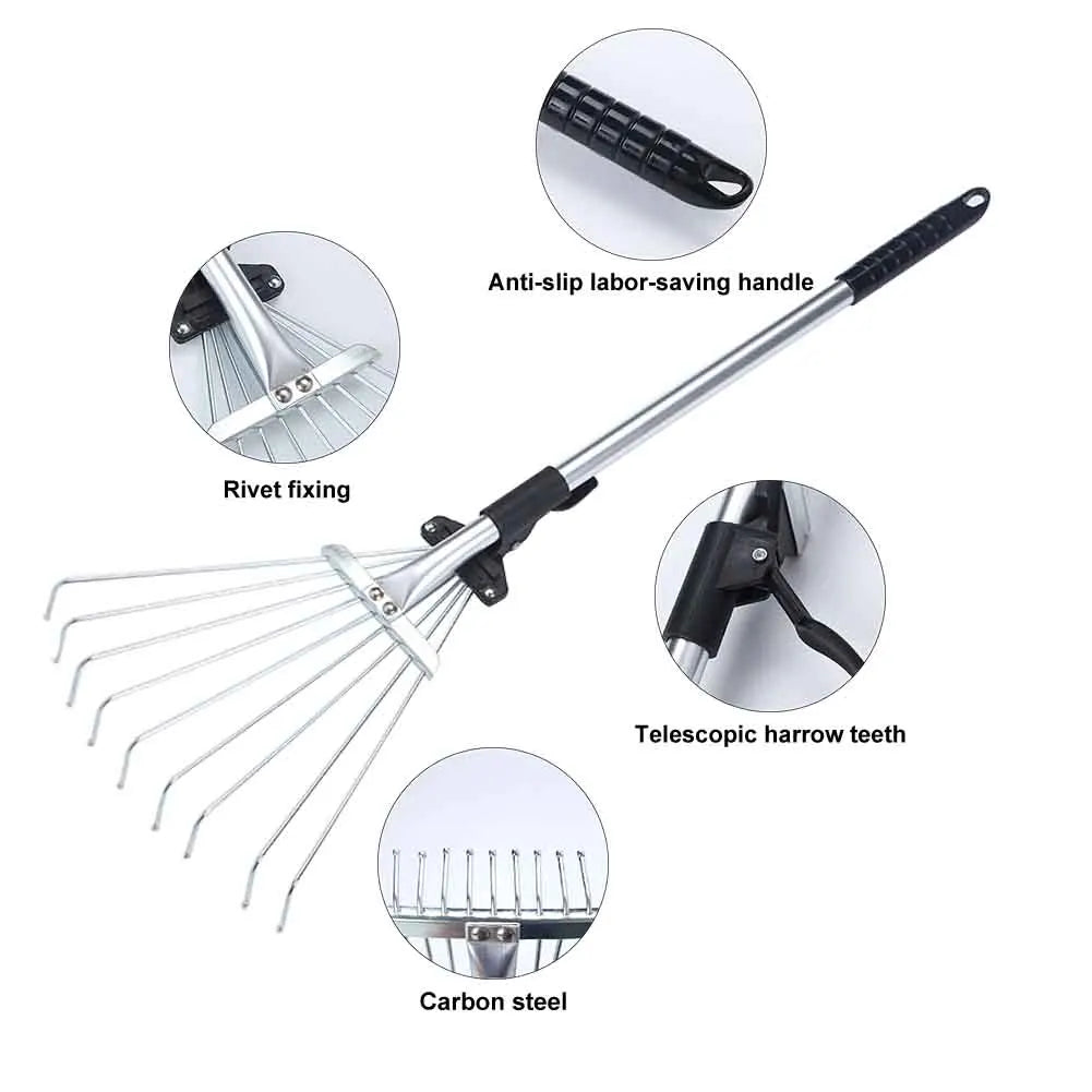 Retractable Garden Rake