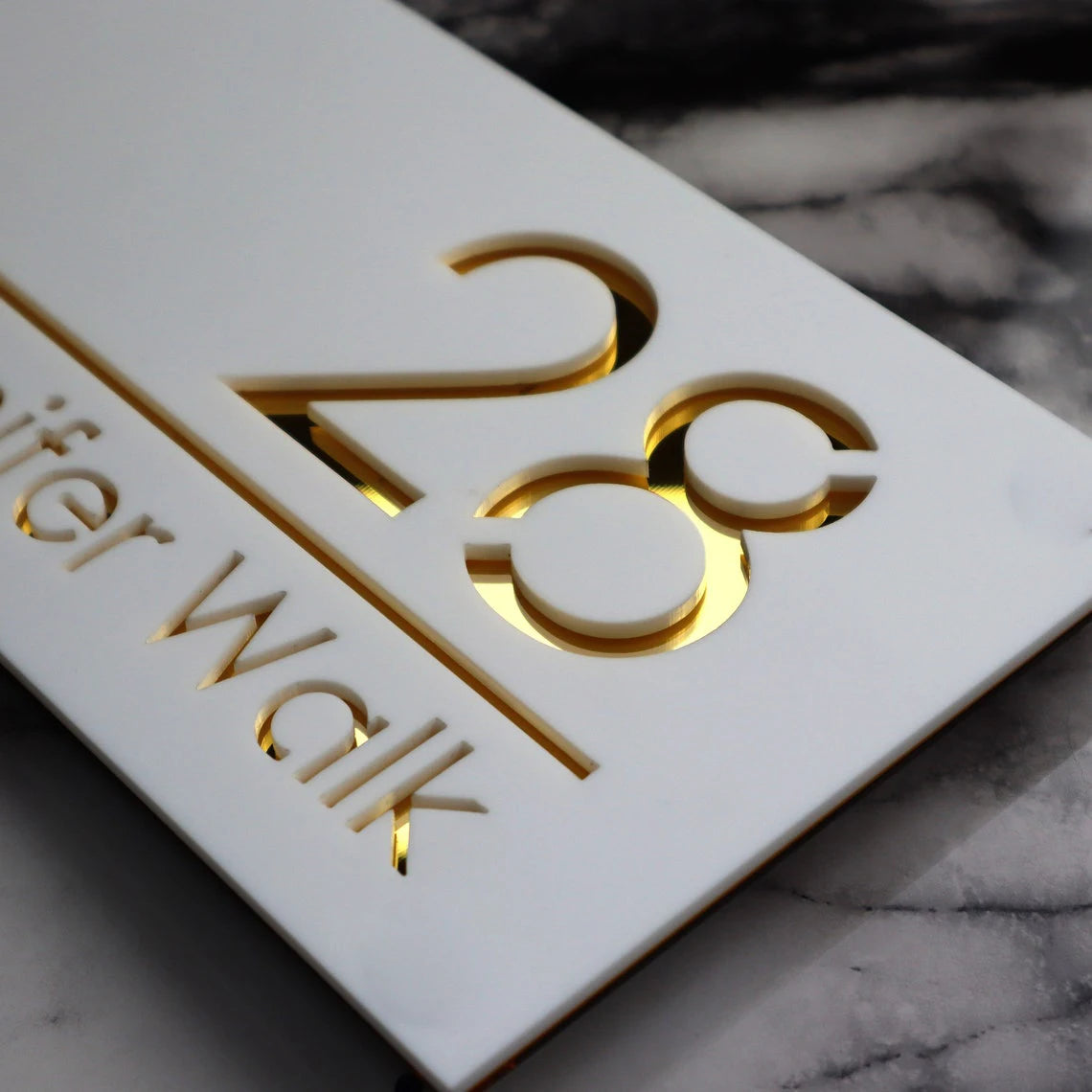 Customized Acrylic Laser Cut Sign Plate