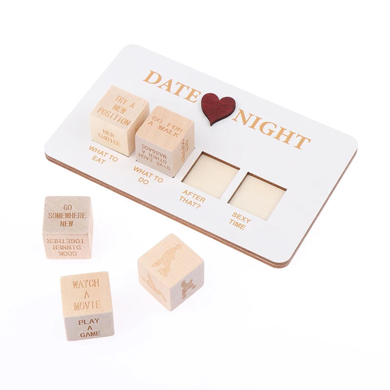 Wooden Date and Night Planner Game