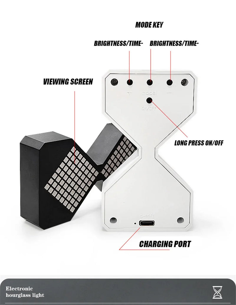 Electronic Digital Glow Hourglass