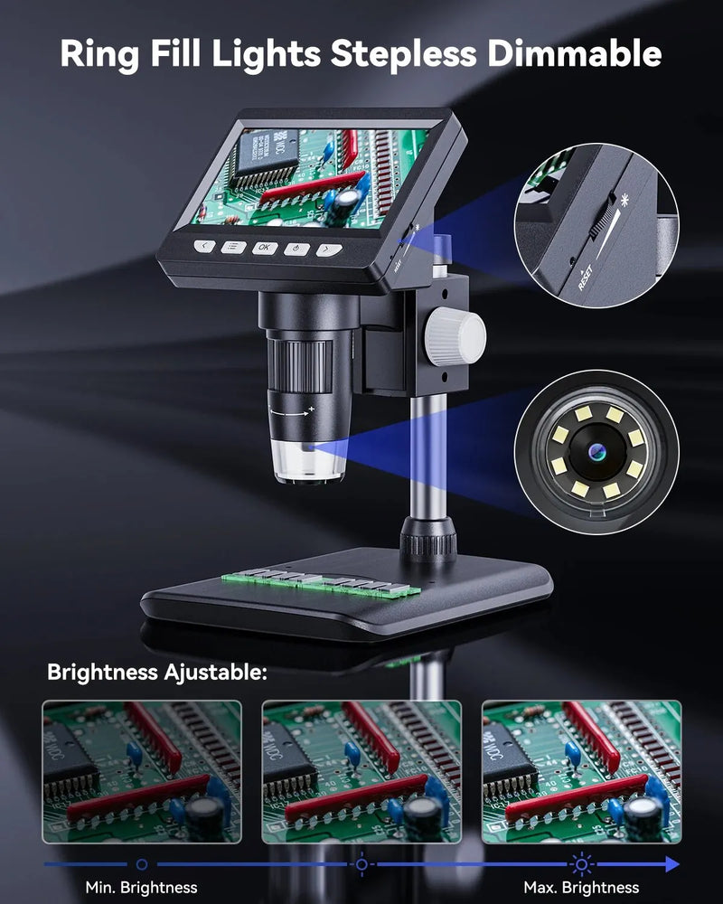 LCD Digital Microscope With Stand