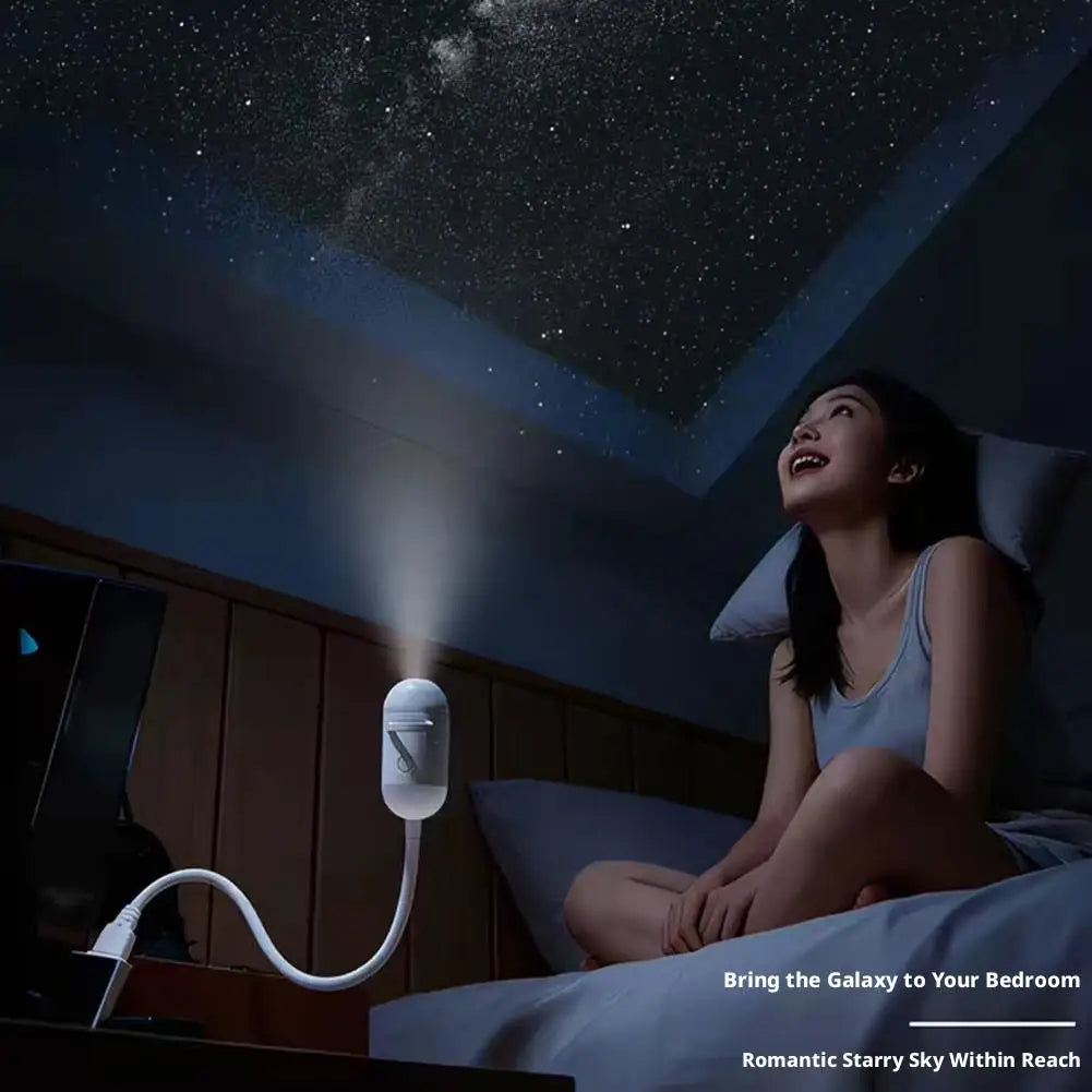 2-in-1 Mini Galaxy Star Projector