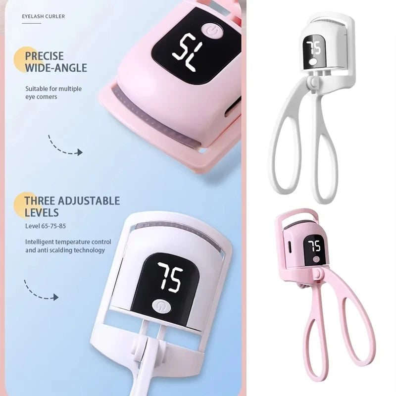 Rechargeable Eyelash Curler with LCD Display